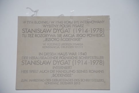 Gedenktafel für Stanislaw Dygat