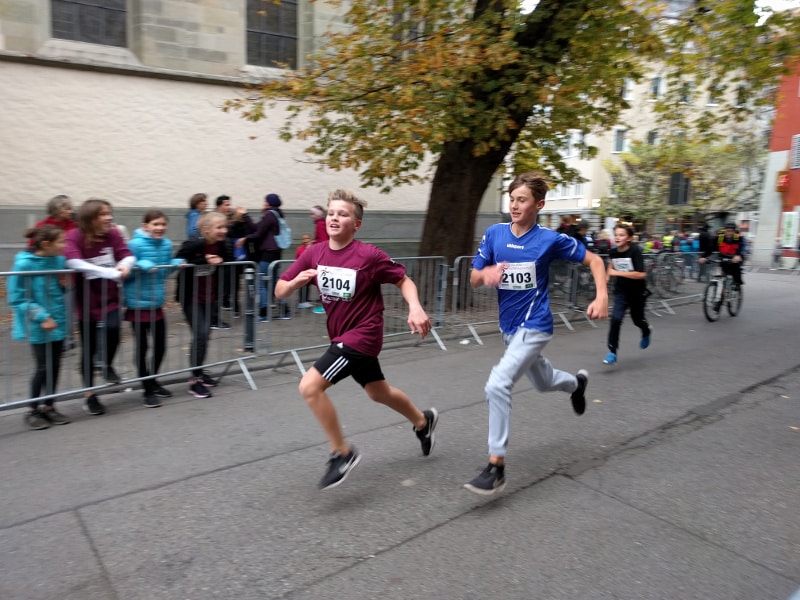 Schüler beim Altstadtlauf